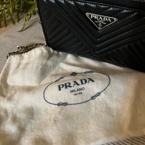 Prada Handbag Chain Strap with Bag, Dust Bag, and Receipt